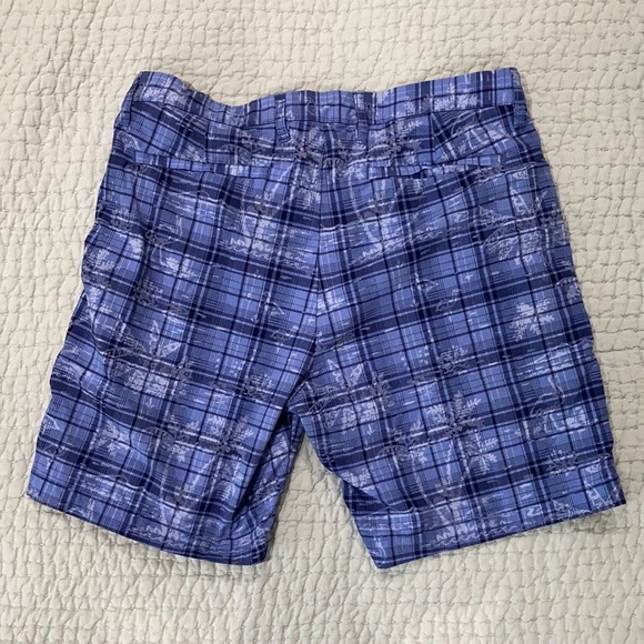 Blue swim trunks palm trees - TOMMY BAHAMA - 32 - Picture 2 of 2